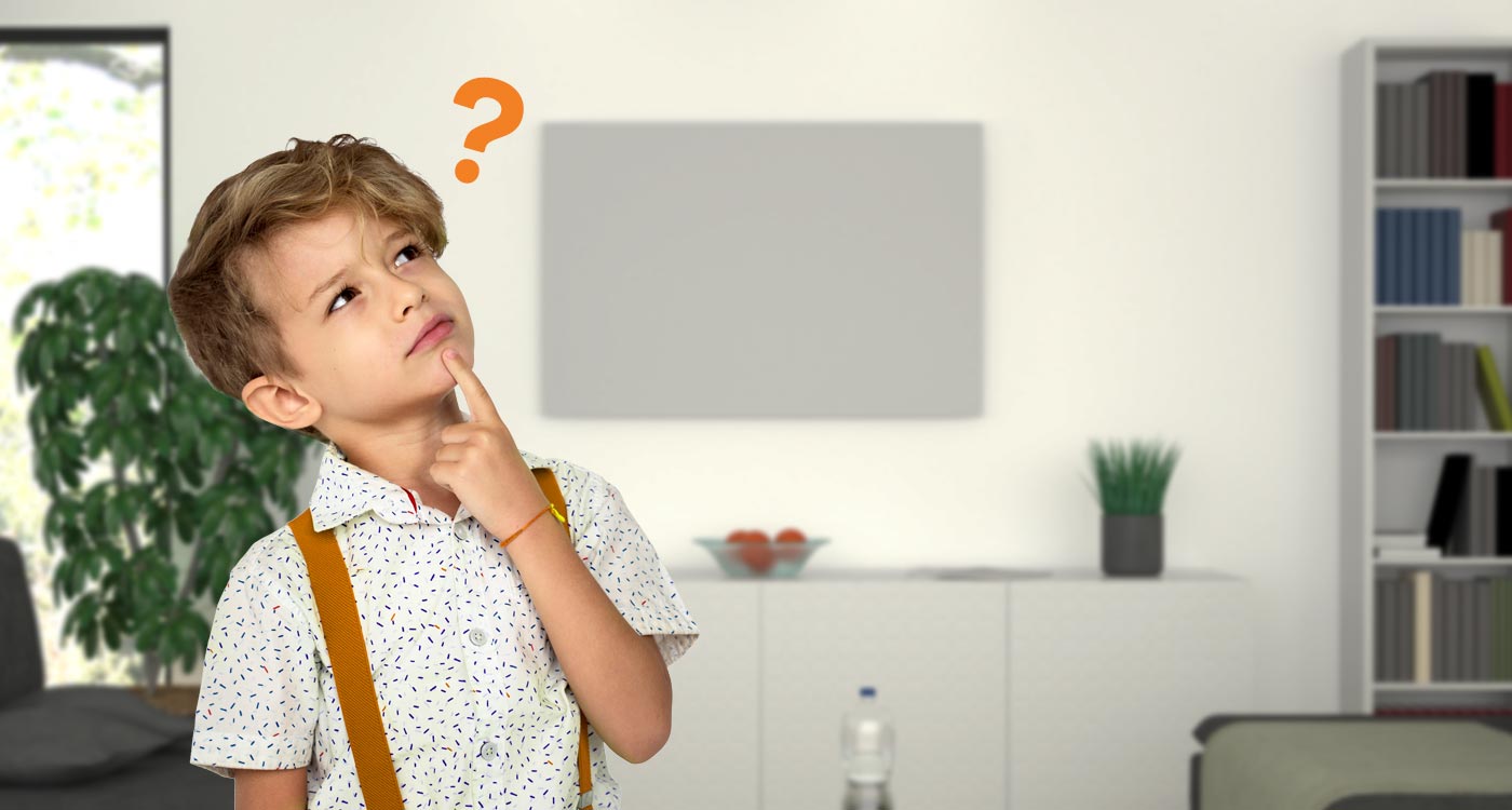 Deckenmontage einer Infrarotheizung