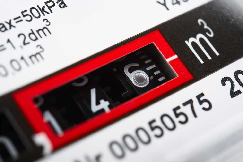 Gaszähler mit hohem Verbrauch